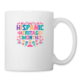 Mois national hispanique de la maison - Mug blanc - blanc - Droite