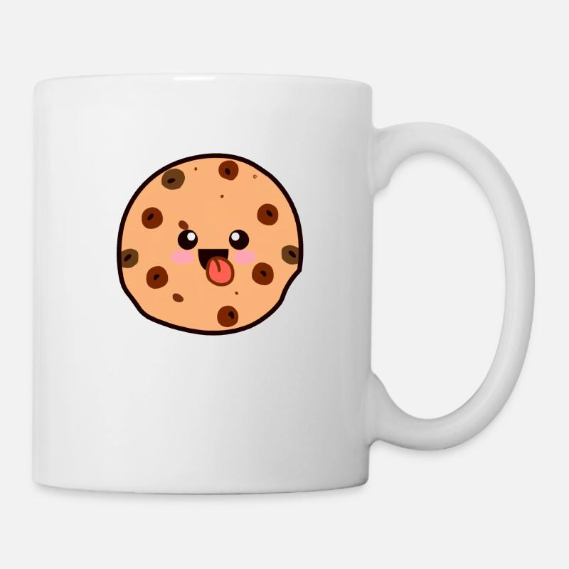 Cookie kawaii langue - Mug blanc - blanc