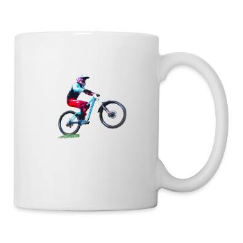 MTB downhill mountain bike - Mug - white - Right