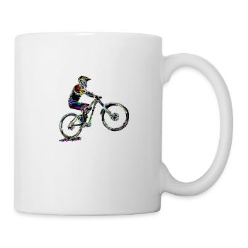 MTB Mountainbike - Tasse - Weiß - Rechts