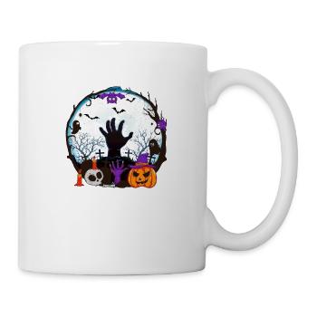 Halloween Gruselhexe Horror Geist Monster - Tasse - Weiß - Rechts