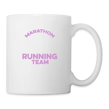 marathon running team - Tasse - Weiß - Rechts