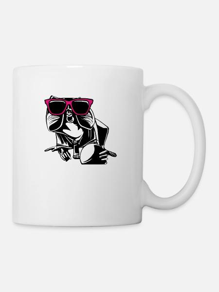 Heidelberger Brückenaffe - Tasse - Weiß
