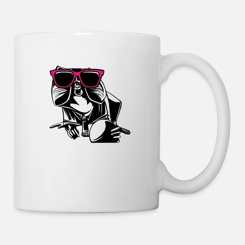 Heidelberger Brückenaffe - Tasse - Weiß