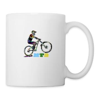 mtb vtt descente - Mug blanc - blanc - Droite