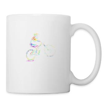 MTB Mountainbike - Tasse - Weiß - Rechts