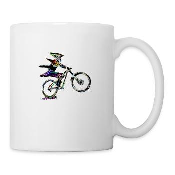 MTB Mountainbike - Tasse - Weiß - Rechts