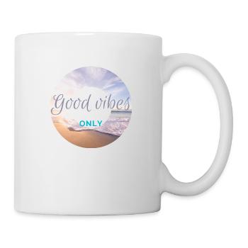 I love clothes / Good vibes only - Tasse - Weiß - Rechts
