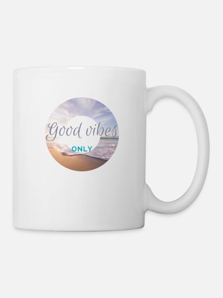 I love clothes / Good vibes only - Tasse - Weiß