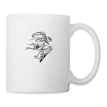 Auto Design - LKW liebhaber - Karikature - Autofan - Tasse - Weiß - Rechts