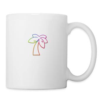 Rainbow Palm Tree - Mug - white - Right
