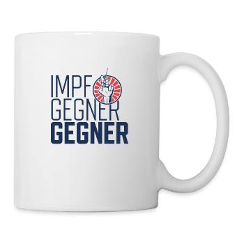 Impfgegnergegner - Tasse - Weiß - Rechts