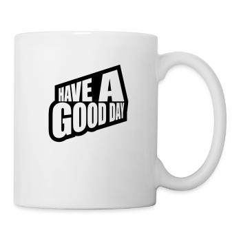 Bonne journée - Mug blanc - blanc - Droite