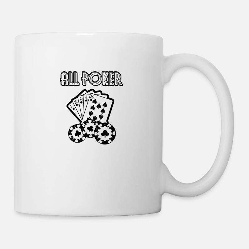 All poker - Mug blanc - blanc