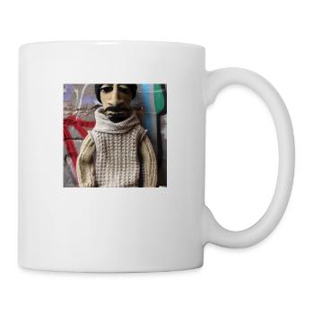 puppet knitted out of wool - Tasse - Weiß - Rechts