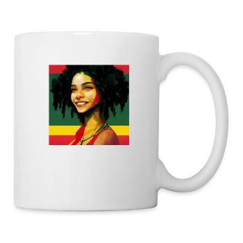 Elle est amoureuse d’un rastaman - Mug blanc - blanc - Droite