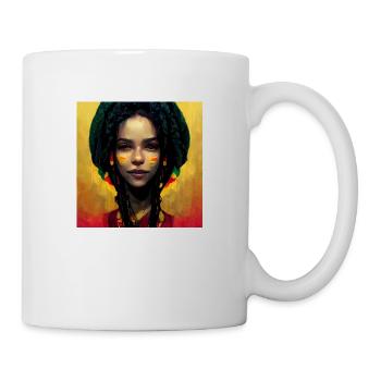 Elle est amoureuse d’un rastaman - Mug blanc - blanc - Droite