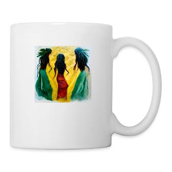 Reggae festival in jamaica on the beach - Mug - white - Right