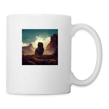 ron comme un lion dans - Mug blanc - blanc - Droite