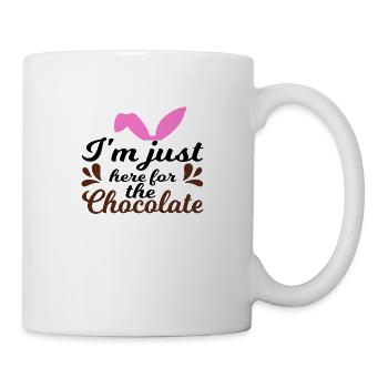 I ́m just here for the Chocolate - Mug - white - Right