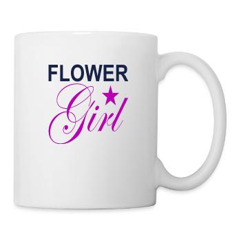 Fille de fleurs - Mug blanc - blanc - Droite