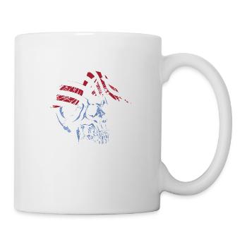 skull eagle - Tasse - Weiß - Rechts