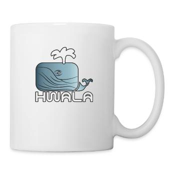 Baleine Bleu Baleine Eau Mer Océan Vague Fontaine HWALA - Mug blanc - blanc - Droite