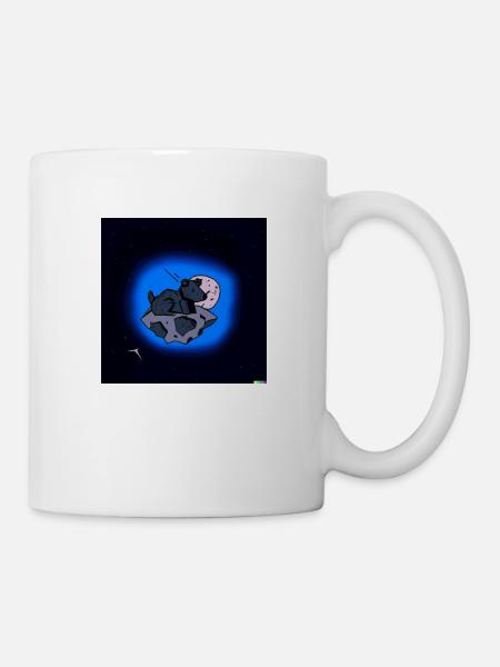A dog in space - Tasse - Weiß