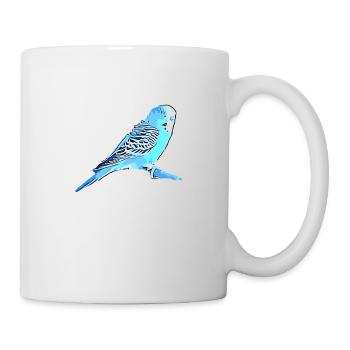 Perruche ondulée - Mug blanc - blanc - Droite