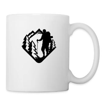 Randonnée et exploration - Mug blanc - blanc - Droite