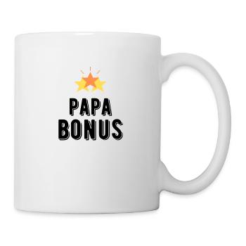 Bonus Papa - Tasse - Weiß - Rechts