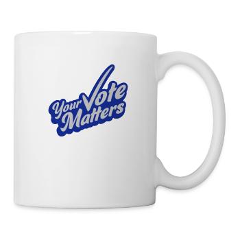 your vote matters Zitat - Tasse - Weiß - Rechts