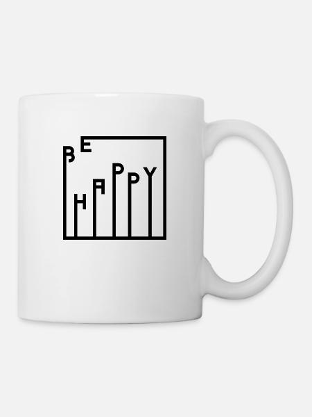 SEI GLÜCKLICH - Tasse - Weiß