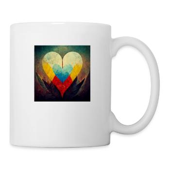 Friedensliebe Und Einheit - Tasse - Weiß - Rechts