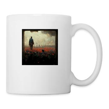 Stellen Sie Sich Vor, Es Ist Krieg Und Niemand - Tasse - Weiß - Rechts