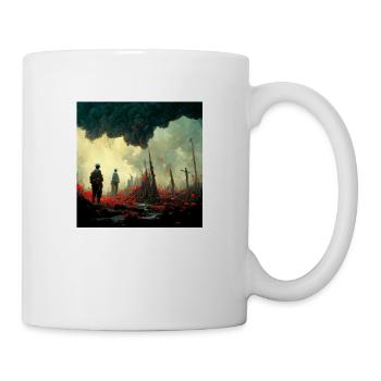 Stellen Sie Sich Vor, Es Ist Krieg Und Niemand - Tasse - Weiß - Rechts