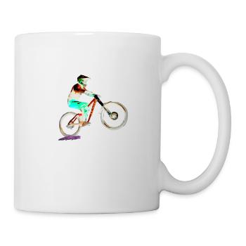 vtt mtb downhill - Mug blanc - blanc - Droite