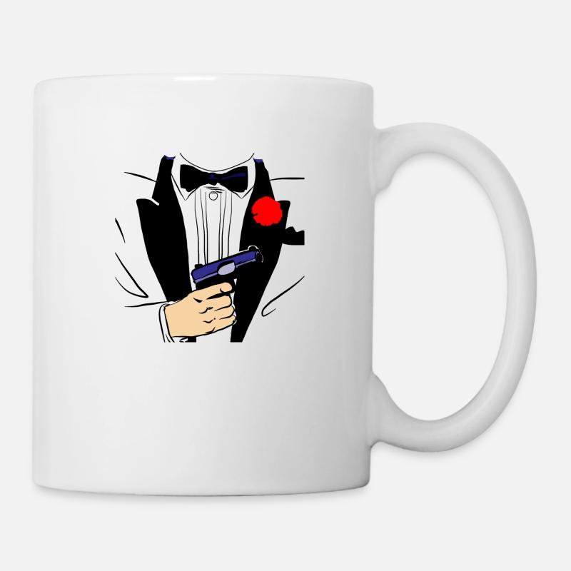Geheimagent Tuxedo - Tasse - Weiß
