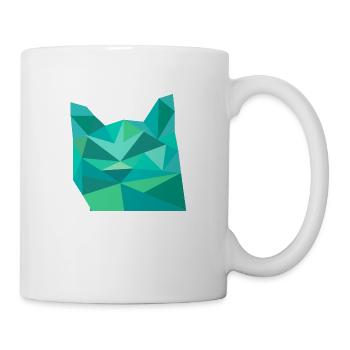 Blue Cat Head - Mug - white - Right