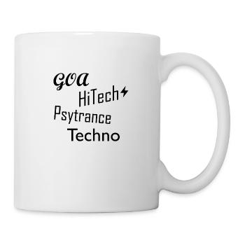Goa HiTech Psytrance Techno - Tasse - Weiß - Rechts