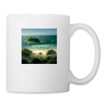 Peinture Future Paradise Island - Mug blanc - blanc - Droite