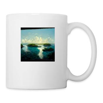 Peinture Future Paradise Island - Mug blanc - blanc - Droite
