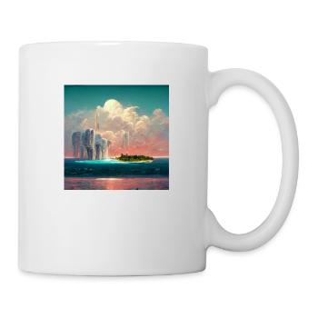 Peinture Future Paradise Island - Mug blanc - blanc - Droite