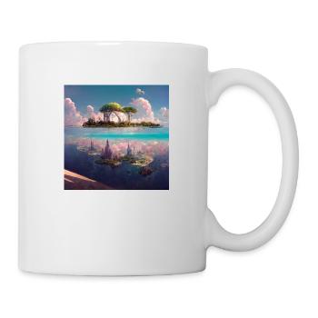 Peinture Future Paradise Island - Mug blanc - blanc - Droite