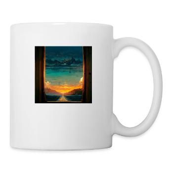 Paradise Island Painting - Tasse - Weiß - Rechts