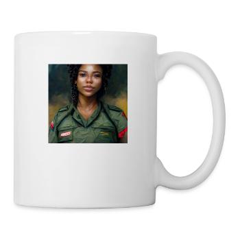 Belle femme noire haïtienne - Mug blanc - blanc - Droite