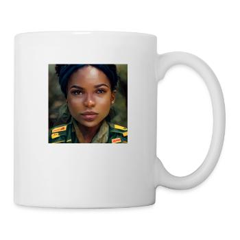 Schöne Schwarze Haitianische Frau - Tasse - Weiß - Rechts