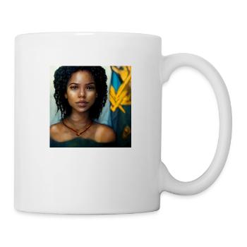 Belle femme noire haïtienne - Mug blanc - blanc - Droite