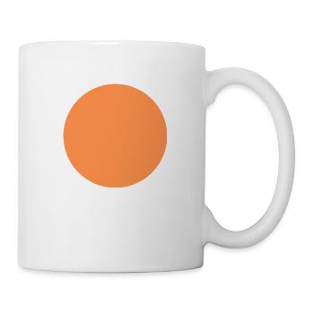orange circle orangener Kreis - Tasse - Weiß - Rechts