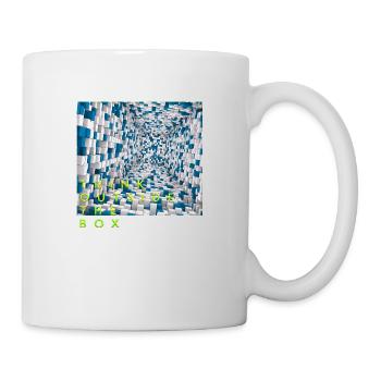 Think outside the box positive thoughts happy - Mug - white - Right